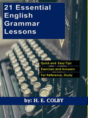 cover image of 21 Essential English Grammar Lessons
